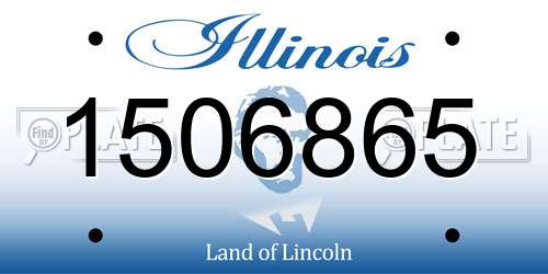 1506865 Illinois License Plate