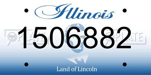 1506882 Illinois License Plate