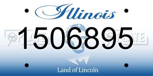 1506895 Illinois License Plate