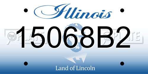 15068B2 Illinois License Plate
