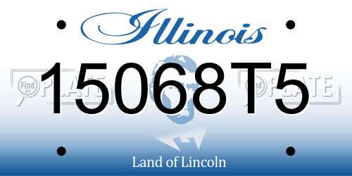 15068T5 Illinois License Plate