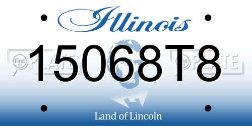 15068T8 Illinois License Plate