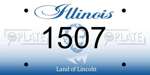 1507 Illinois License Plate