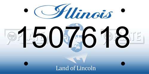 1507618 Illinois License Plate