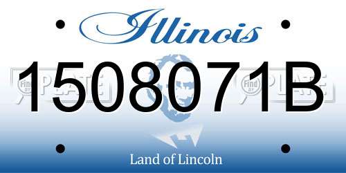 1508071B Illinois License Plate