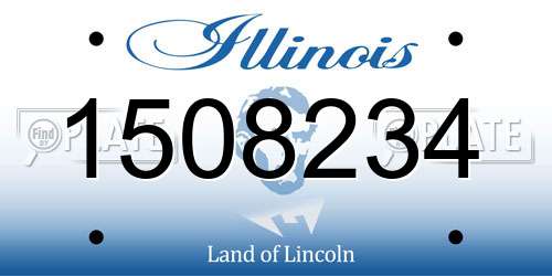 1508234 Illinois License Plate