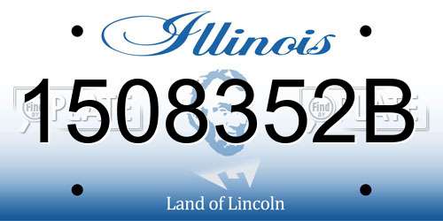 1508352B Illinois License Plate