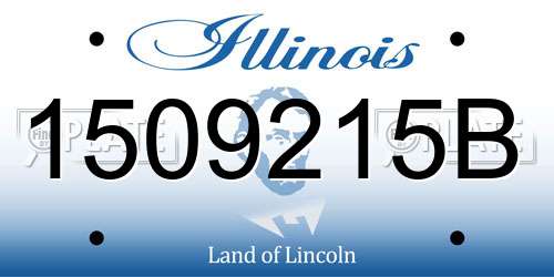1509215B Illinois License Plate