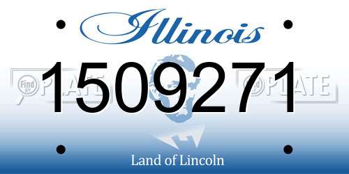1509271 Illinois License Plate