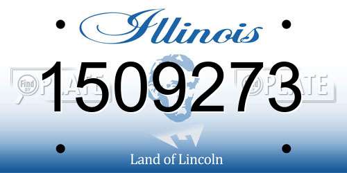 1509273 Illinois License Plate