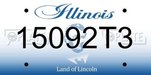 15092T3 Illinois License Plate