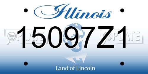 15097Z1 Illinois License Plate