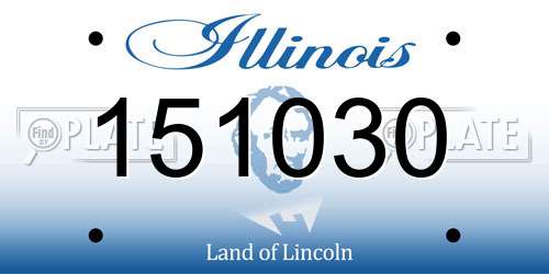 151030 Illinois License Plate