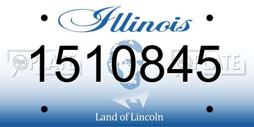 1510845 Illinois License Plate