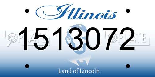 1513072 Illinois License Plate
