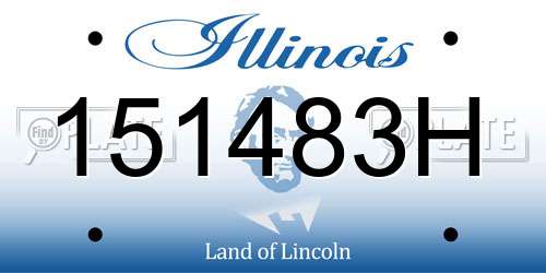 151483H Illinois License Plate