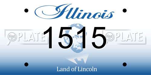 1515 Illinois License Plate
