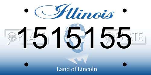 1515155 Illinois License Plate