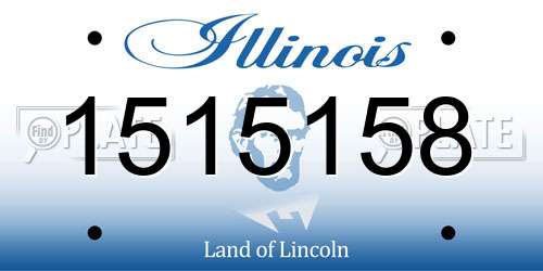1515158 Illinois License Plate
