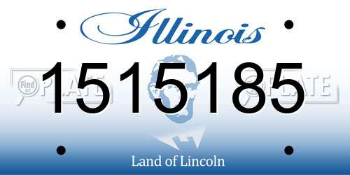 1515185 Illinois License Plate