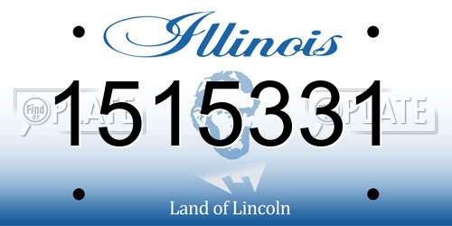1515331 Illinois License Plate