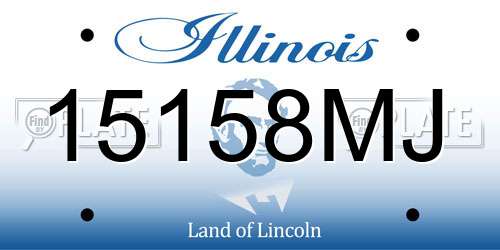 15158MJ Illinois License Plate