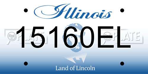 15160EL Illinois License Plate
