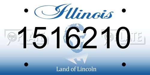 1516210 Illinois License Plate