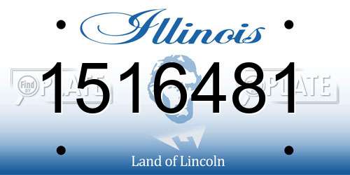 1516481 Illinois License Plate
