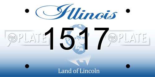 1517 Illinois License Plate