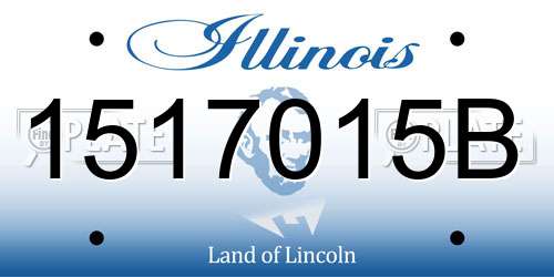 1517015B Illinois License Plate