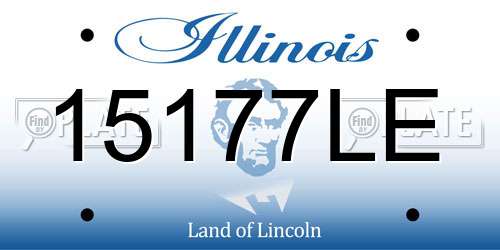 15177LE Illinois License Plate