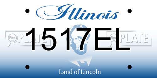 1517EL Illinois License Plate