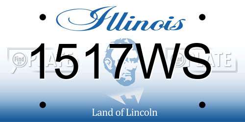 1517WS Illinois License Plate