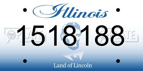 1518188 Illinois License Plate
