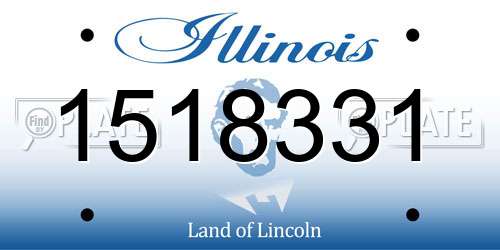 1518331 Illinois License Plate