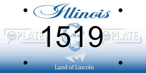 1519 Illinois License Plate