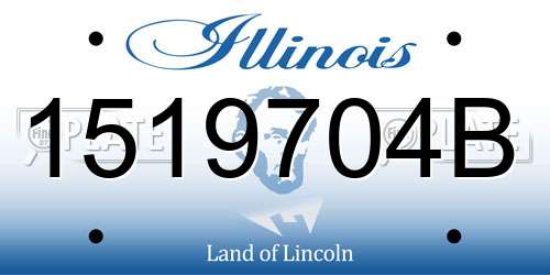 1519704B Illinois License Plate