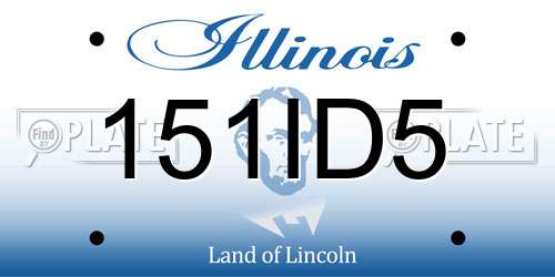 151ID5 Illinois License Plate
