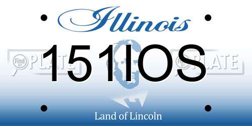 151IOS Illinois License Plate