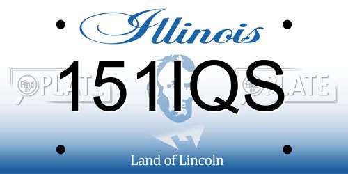 151IQS Illinois License Plate