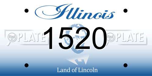 1520 Illinois License Plate