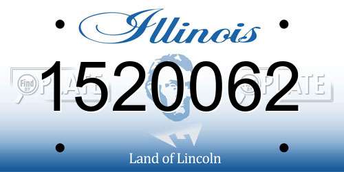 1520062 Illinois License Plate
