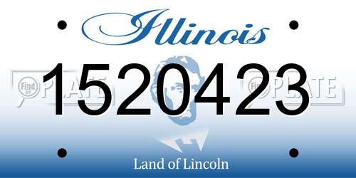 1520423 Illinois License Plate