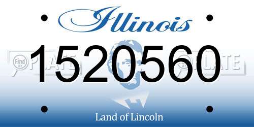 1520560 Illinois License Plate