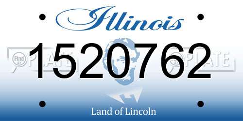 1520762 Illinois License Plate