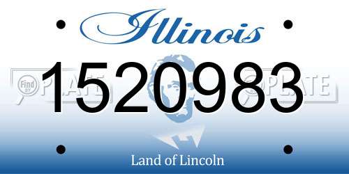 1520983 Illinois License Plate