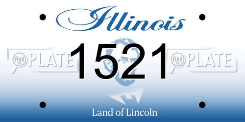 1521 Illinois License Plate