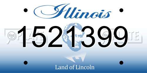 1521399 Illinois License Plate