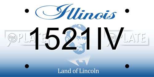 1521IV Illinois License Plate